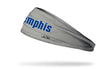 University of Memphis: Wordmark Gray Big Bang Lite Headband - View 1