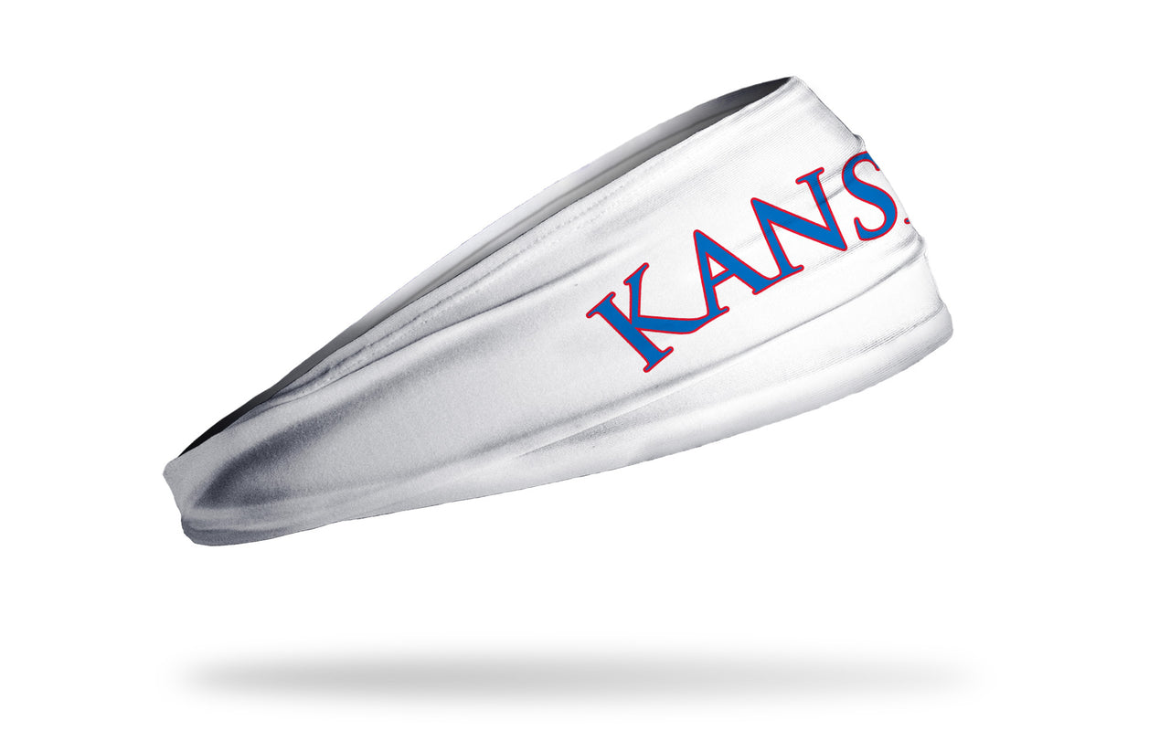 University of Kansas: Wordmark White Headband - View 2