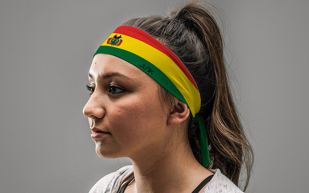 Bolivia Flag Tie Headband - View 3