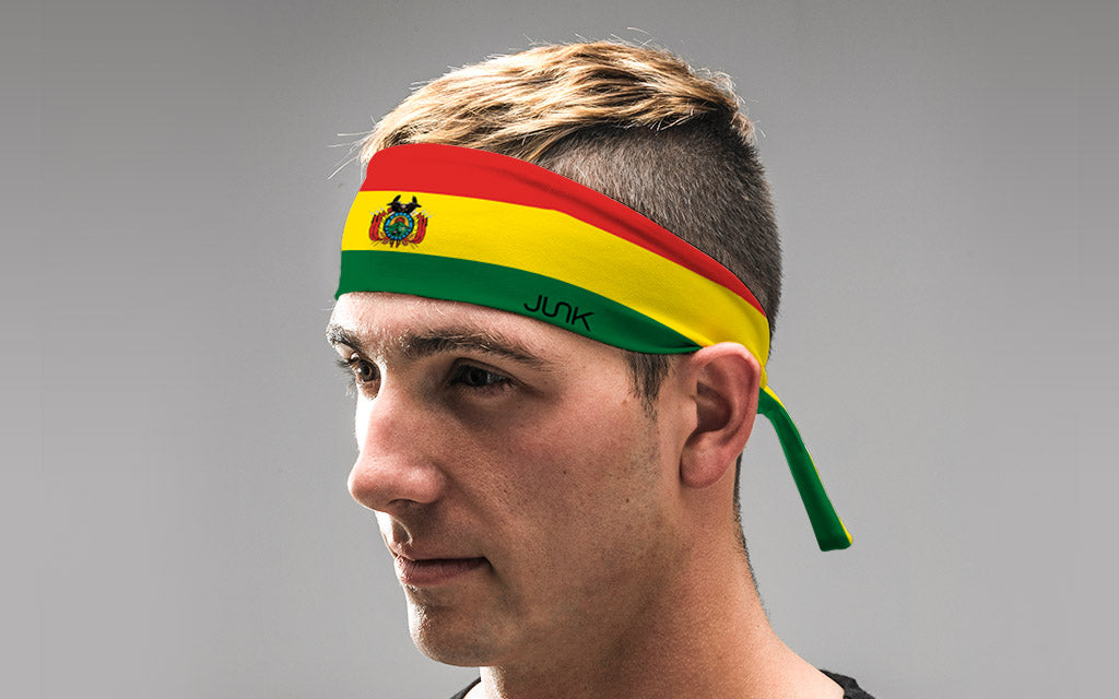 Bolivia Flag Tie Headband - View 4