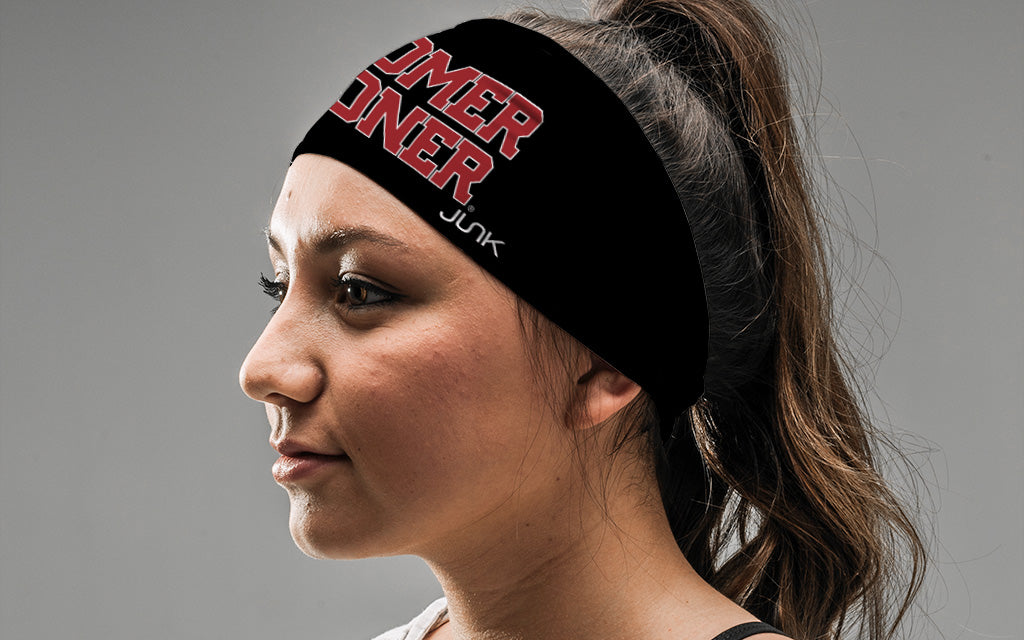 University of Oklahoma: Boomer Sooner Black Headband - View 3