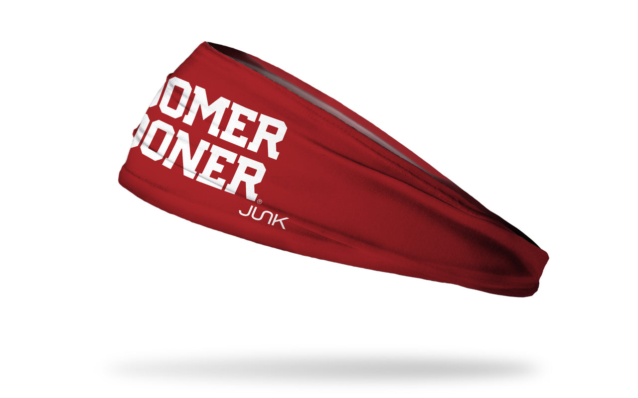 University of Oklahoma: Boomer Sooner Red Big Bang Lite Headband - View 1