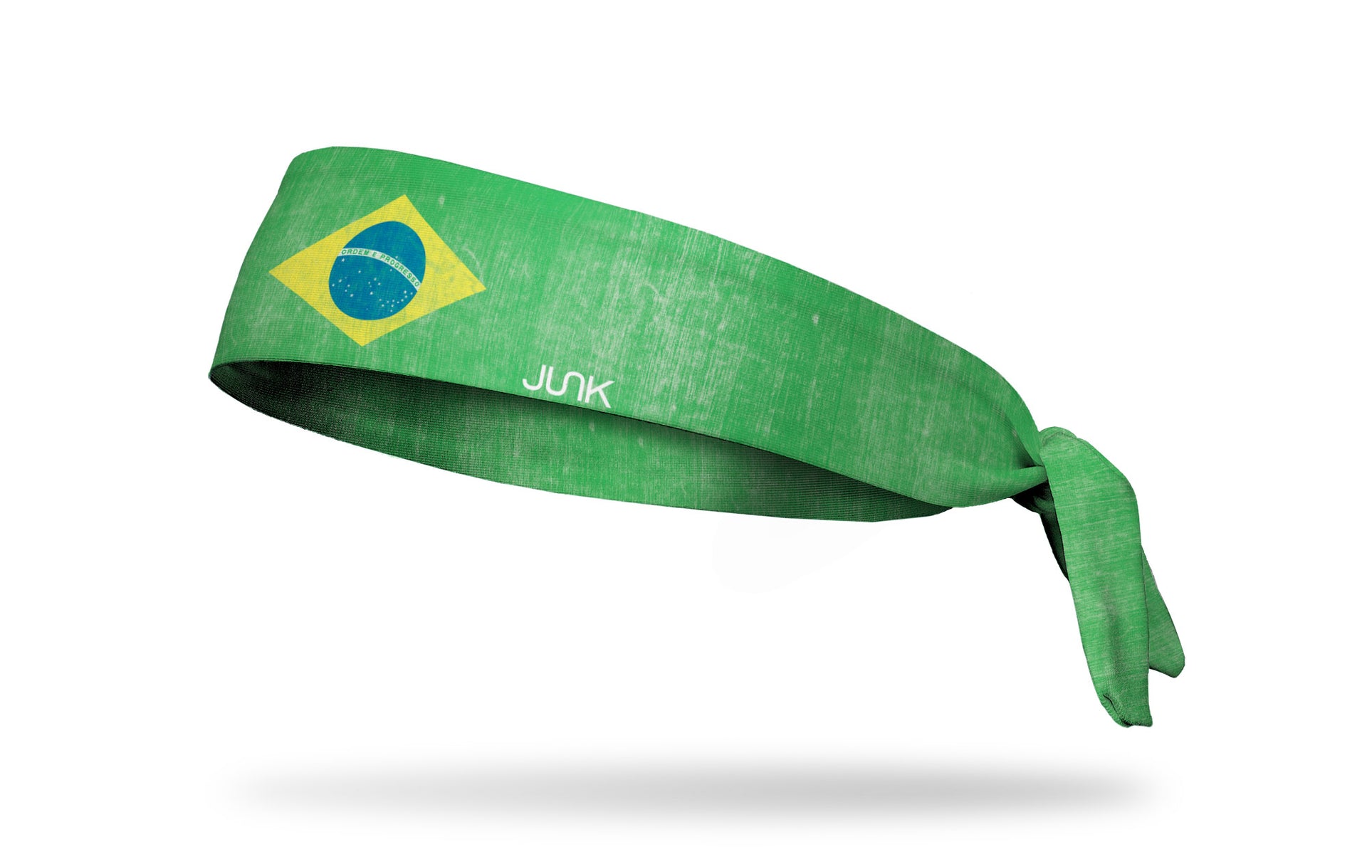 Brazil Grunge Flag Tie Headband - View 1