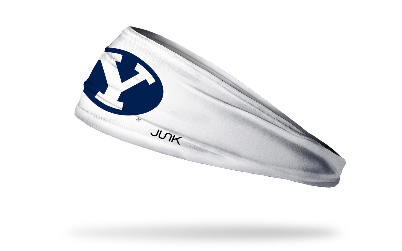 Brigham Young University: Y Logo White Headband - View 1