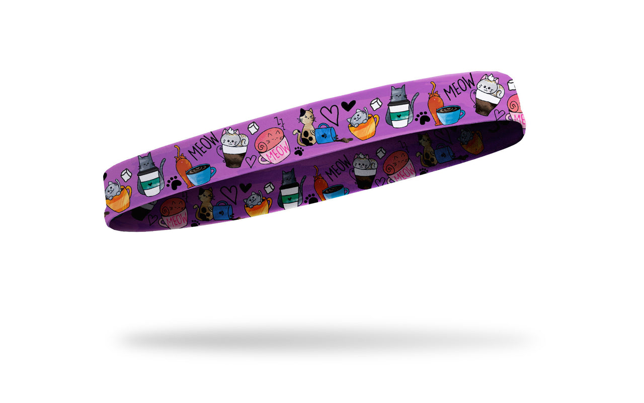 kitty cats playing with coffee headband