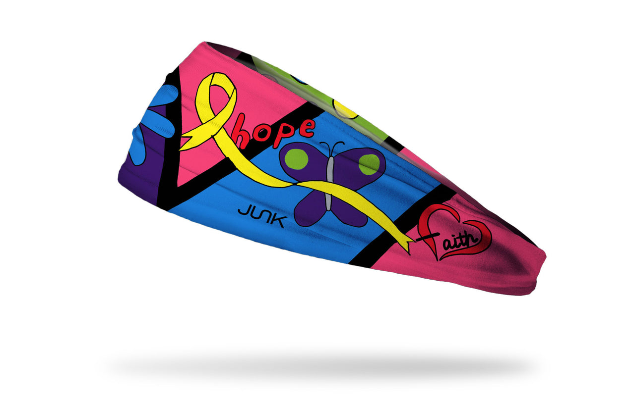 Camden's Gold Ribbon Big Bang Lite Headband - View 1