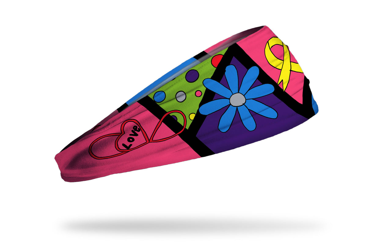 Camden's Gold Ribbon Big Bang Lite Headband - View 2