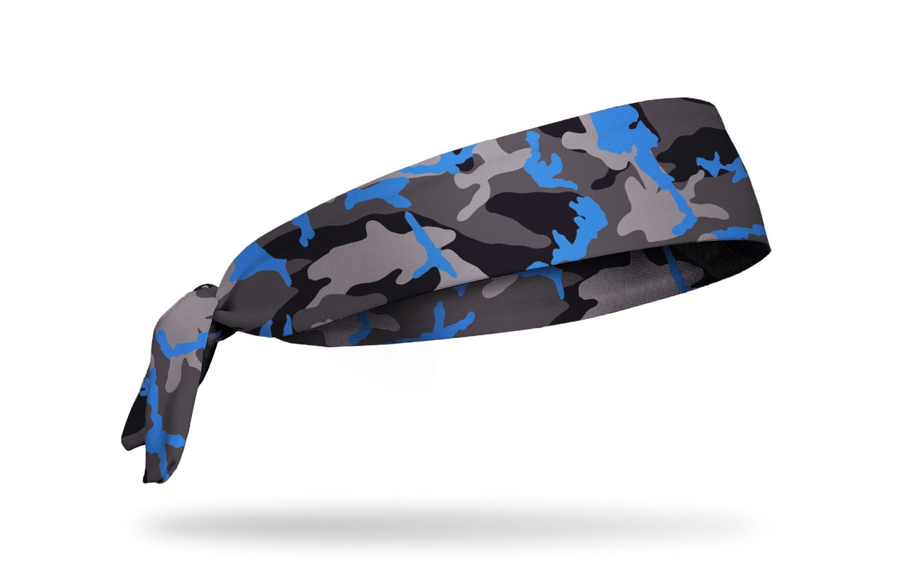 Camo Pop Blue Tie Headband - View 2