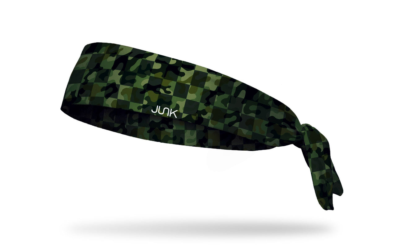 Checkerflage Tie Headband - View 1