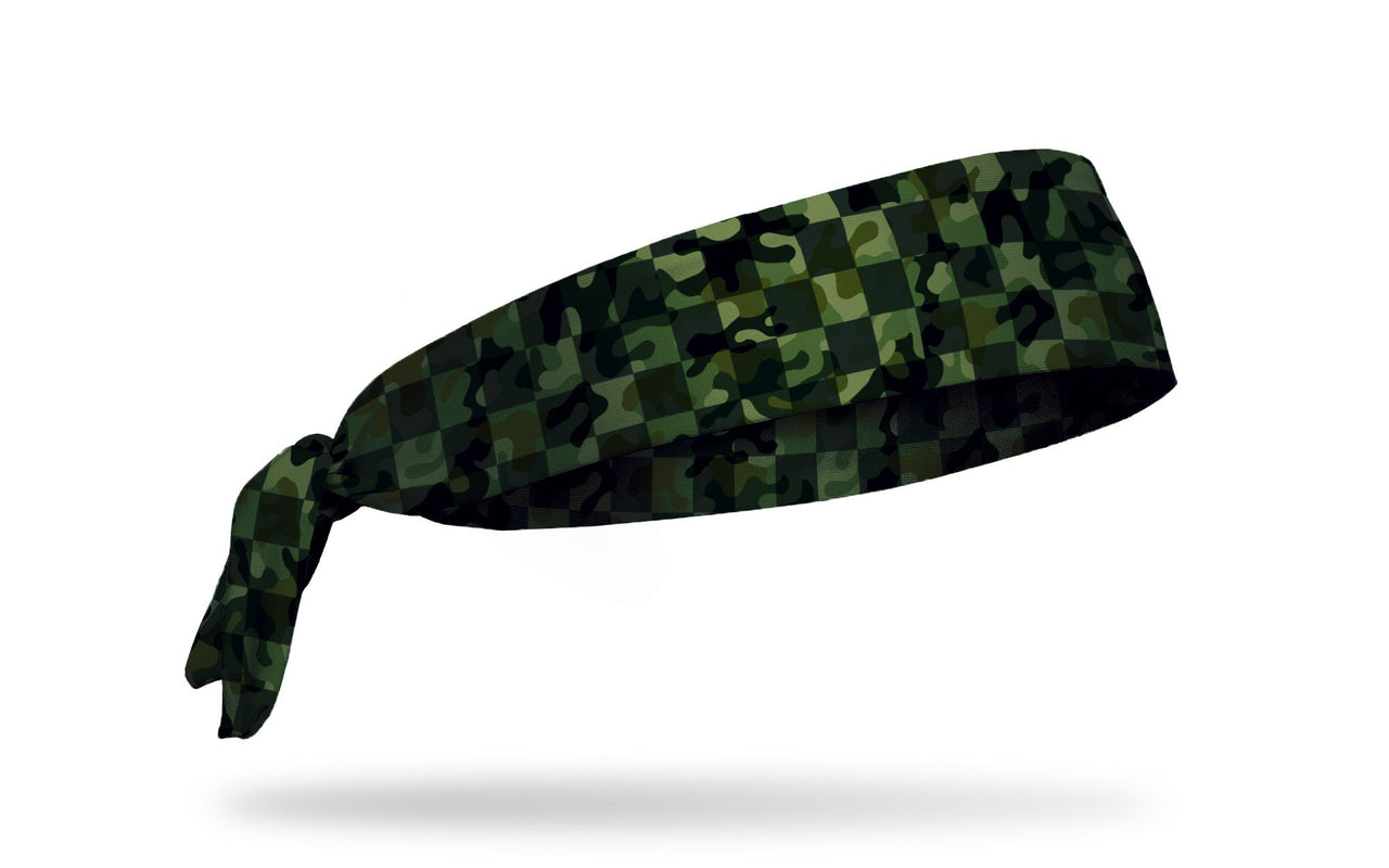 Checkerflage Tie Headband - View 2