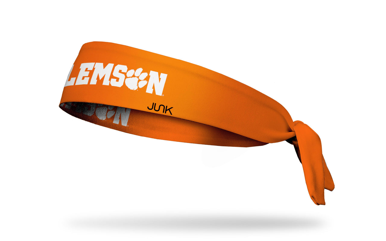 Clemson Tigers: Clemson Orange Flex Tie Headband - View 1