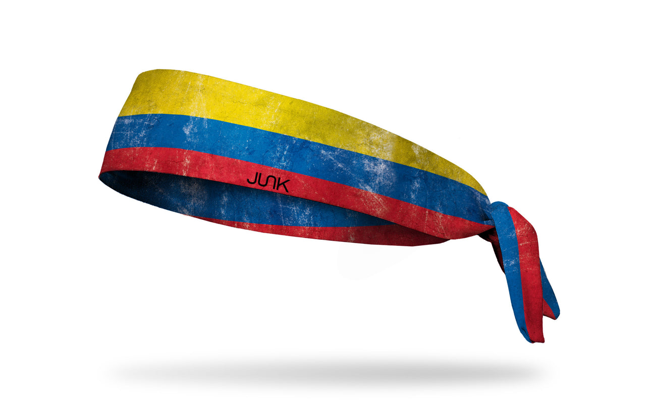 Colombia Grunge Flag Tie Headband - View 1