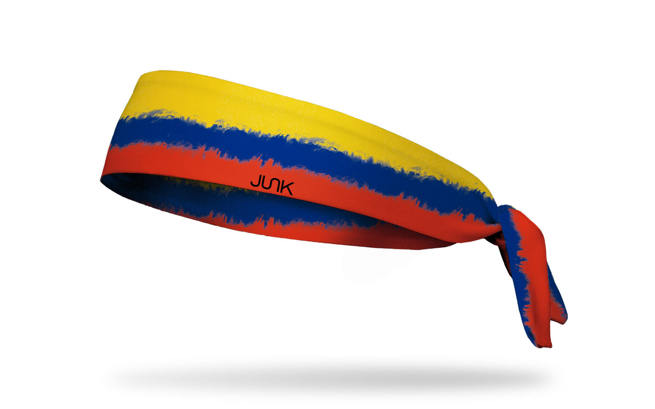 Colombia Painted Flag Tie Headband - View 1