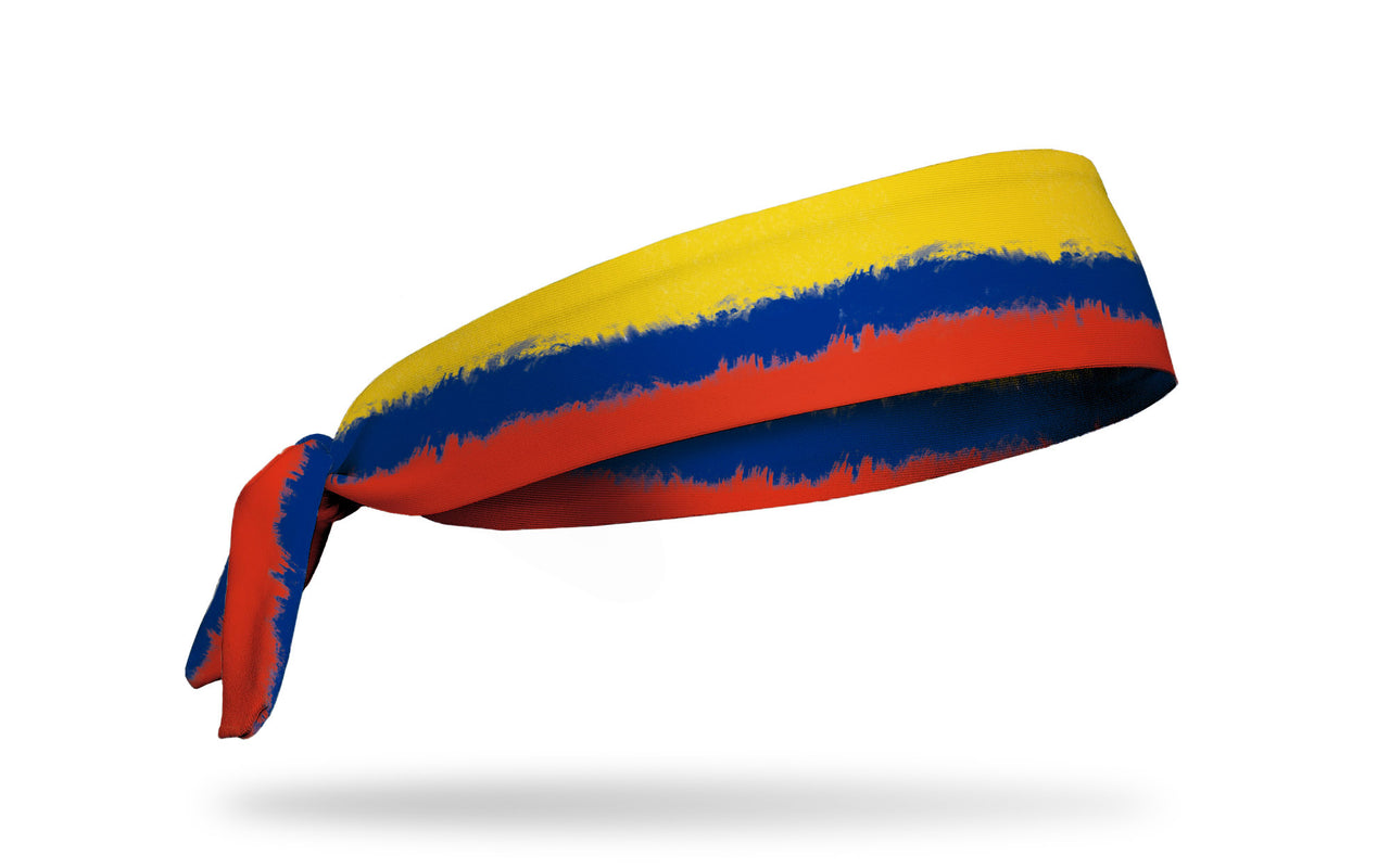 Colombia Painted Flag Tie Headband - View 2