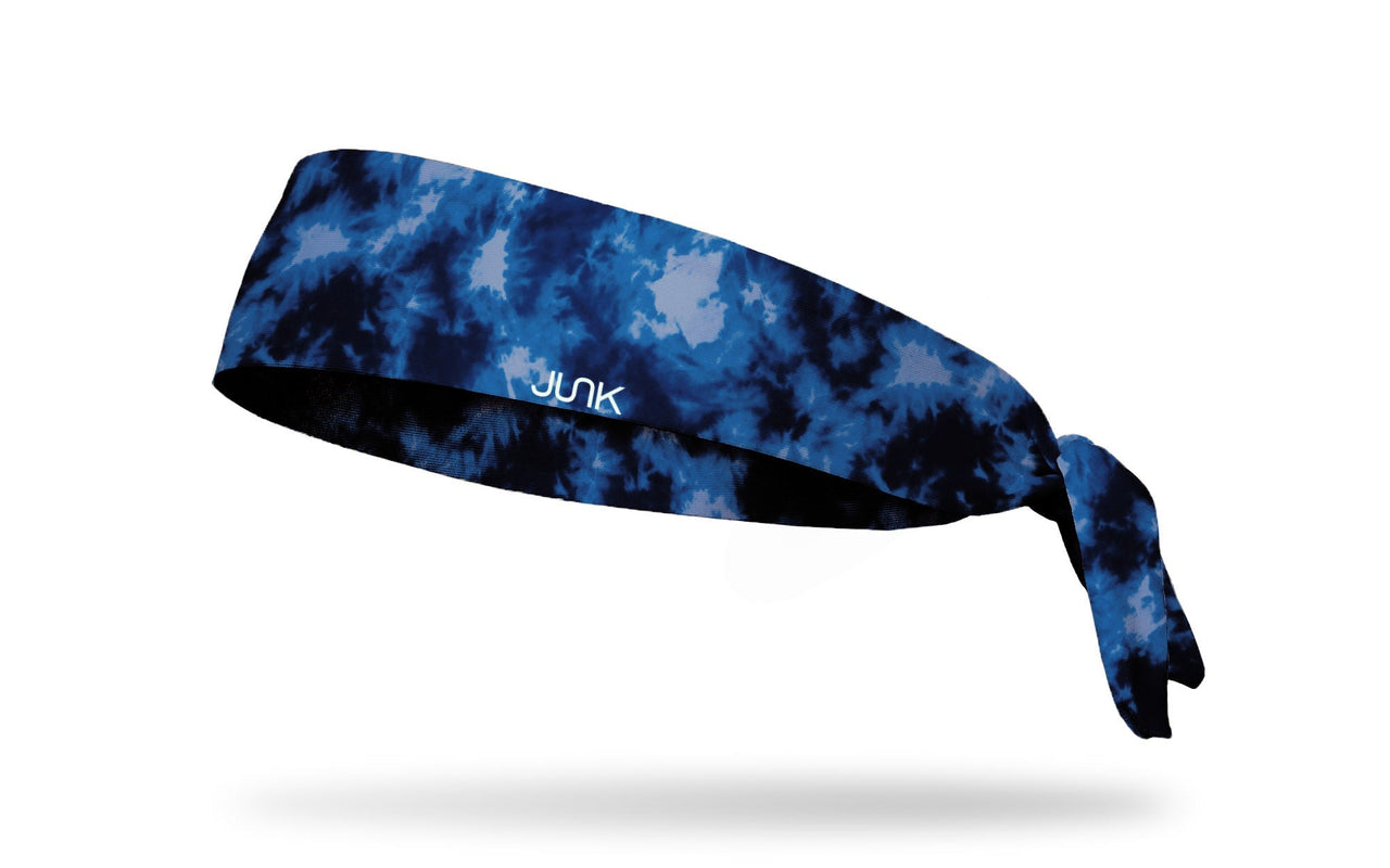 Duo Dye Blue Tie Headband - View 1