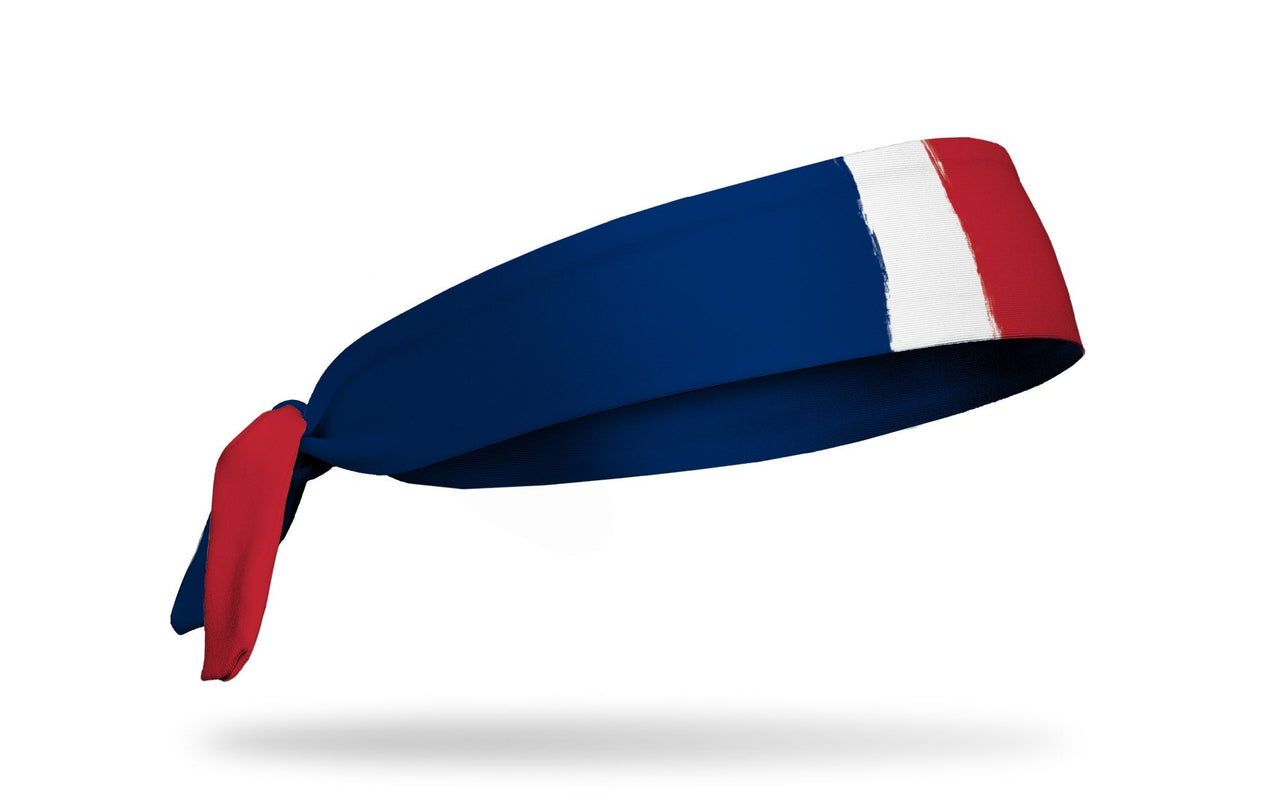 France Painted Flag Tie Headband - View 2