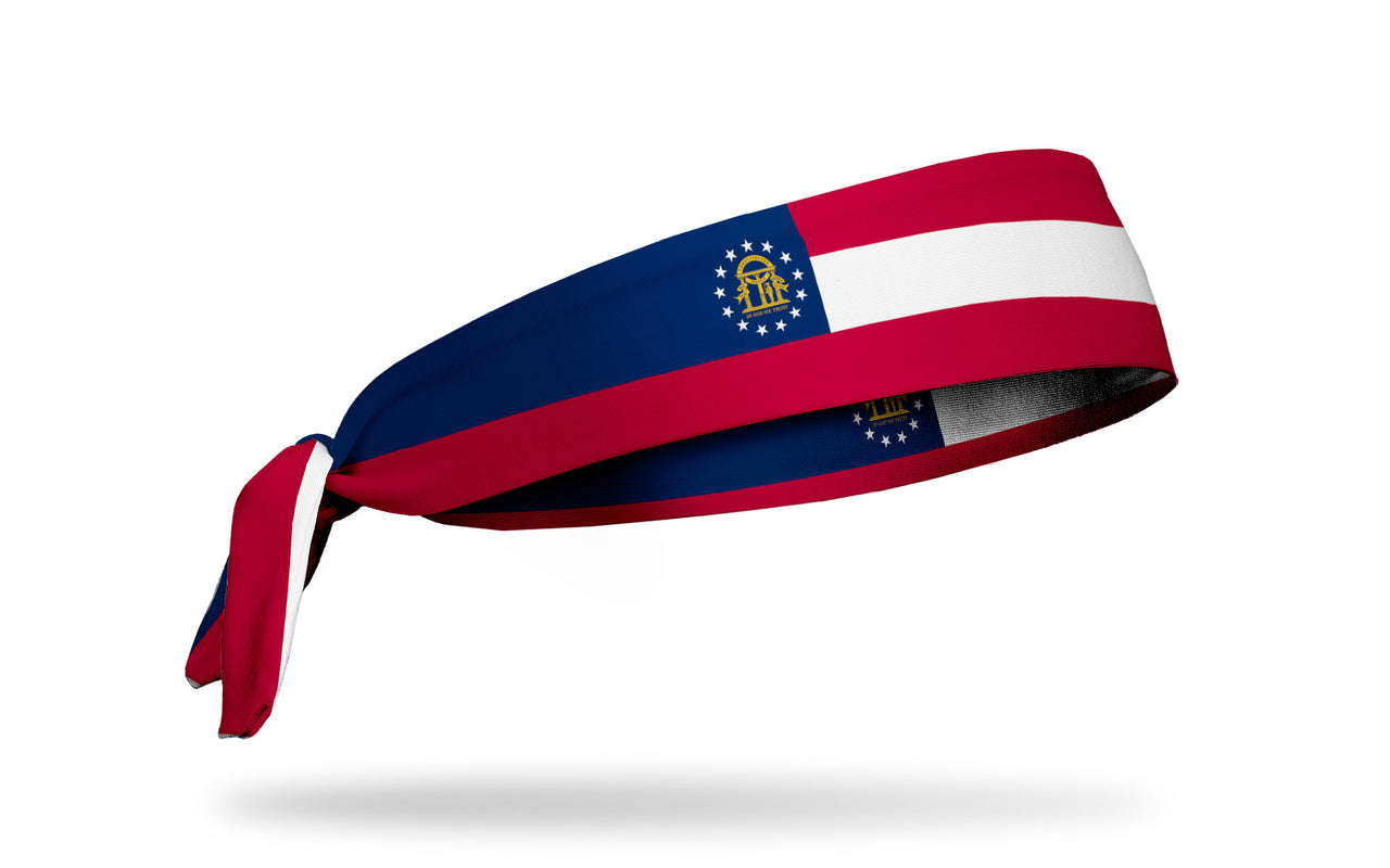 Georgia Flag Tie Headband - View 1