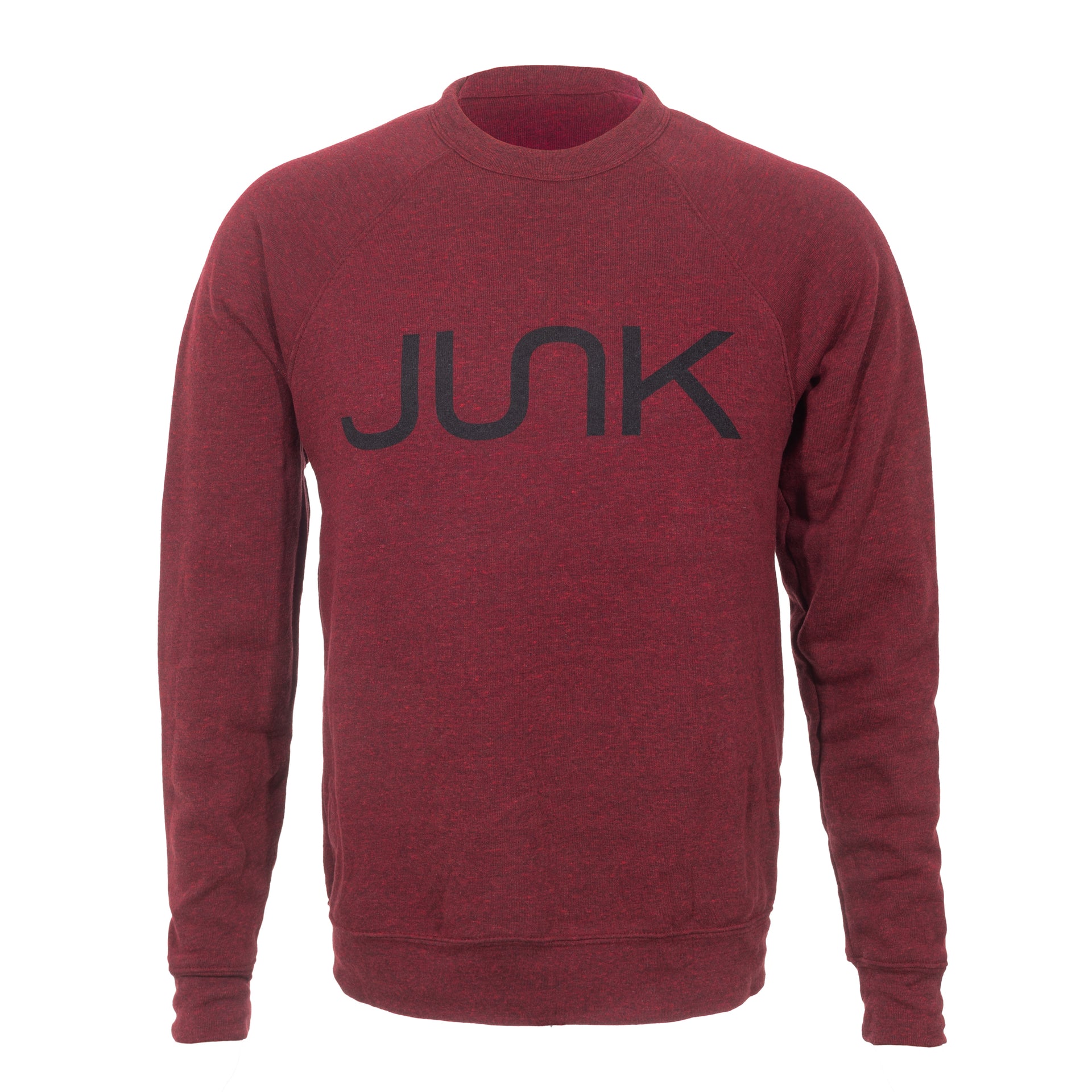 JUNK Heathered Cardinal Crew Sweatshirt - View 1