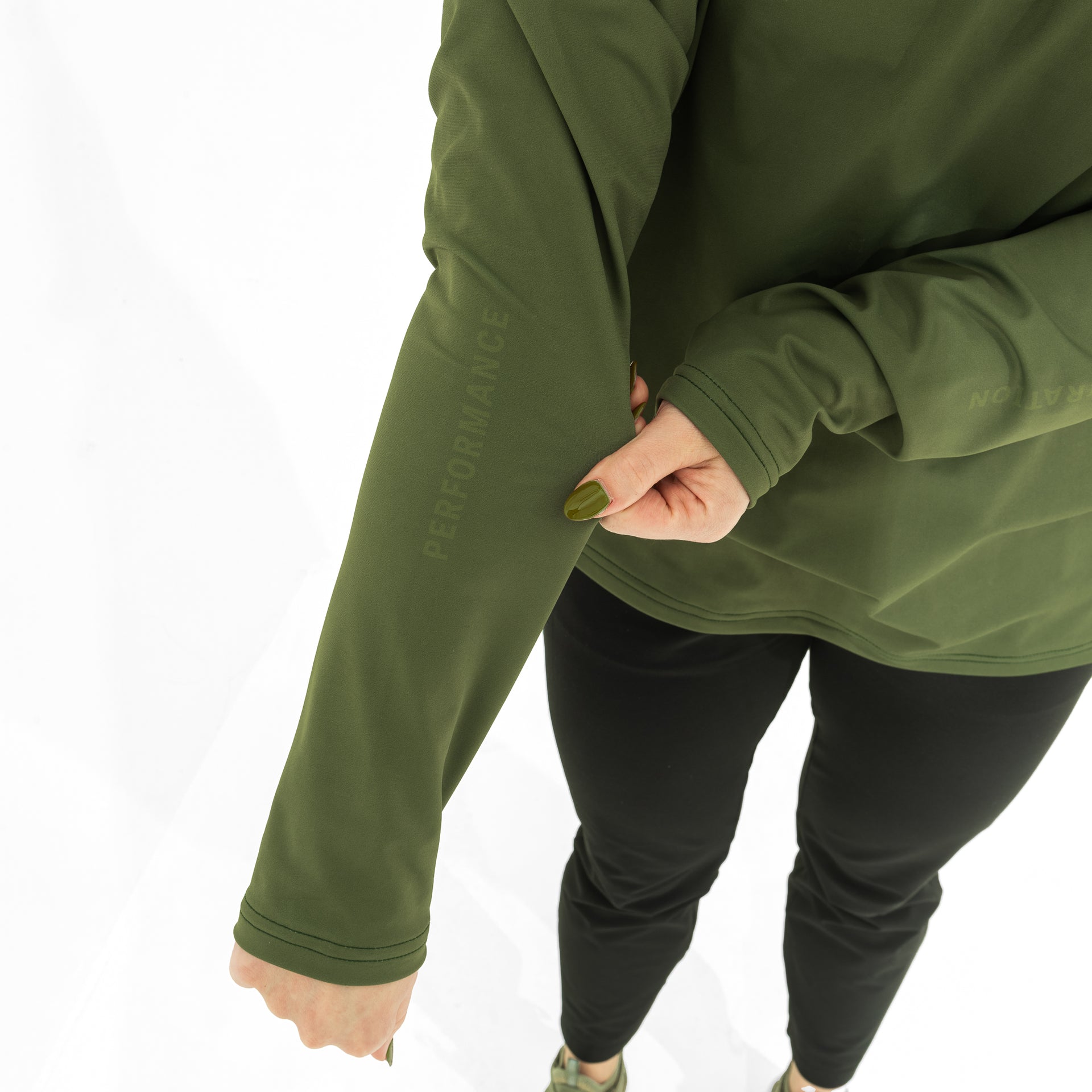 JUNK Tactical Green Performance Hoodie - View 4