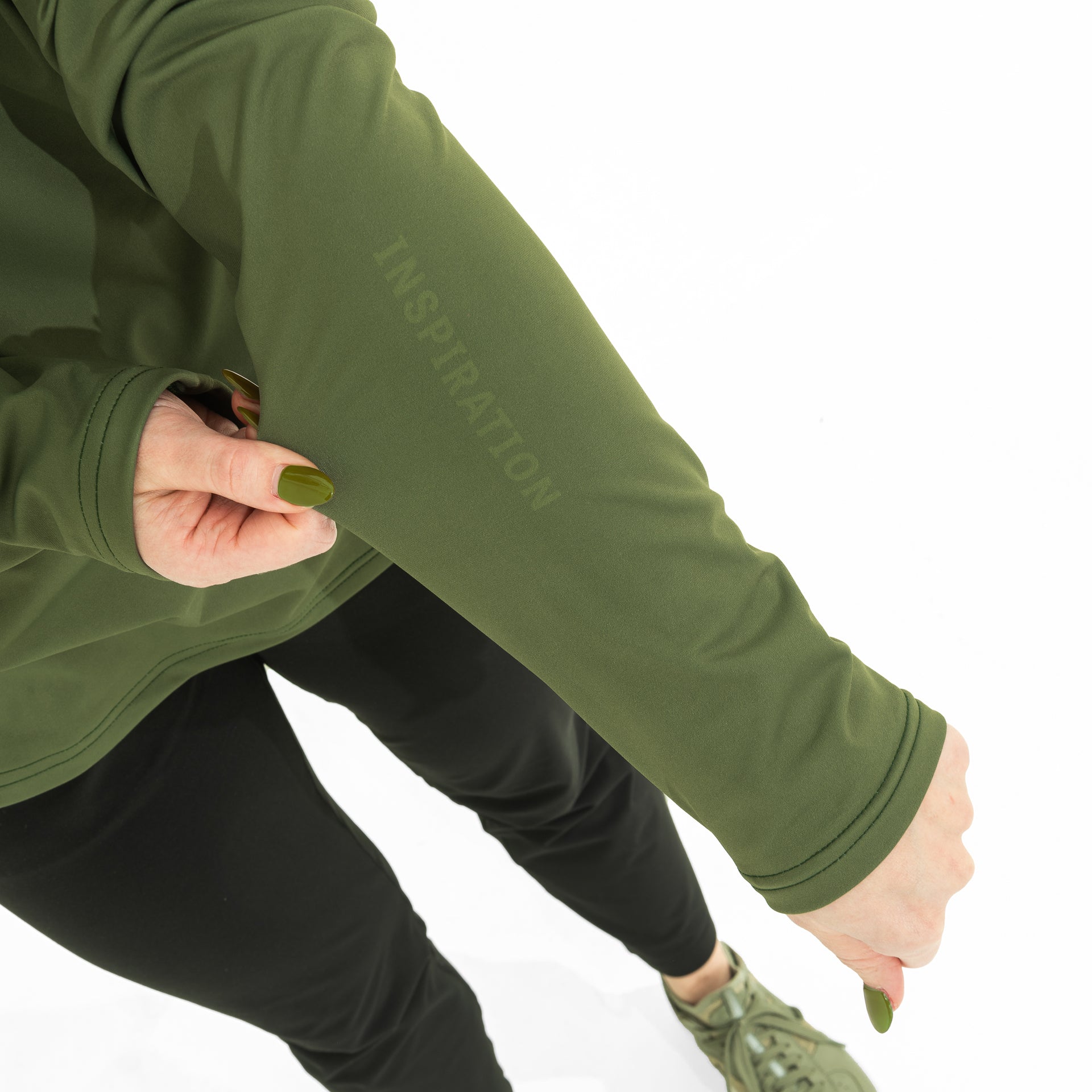 JUNK Tactical Green Performance Hoodie - View 5