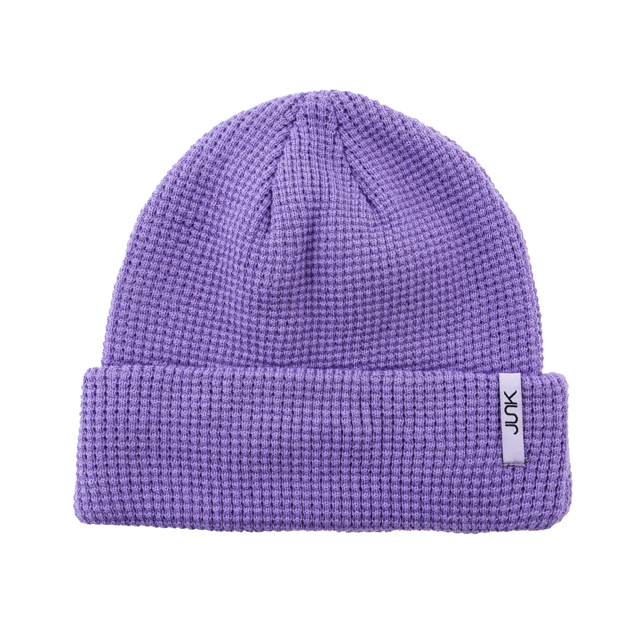 Purple Waffle Knit Beanie