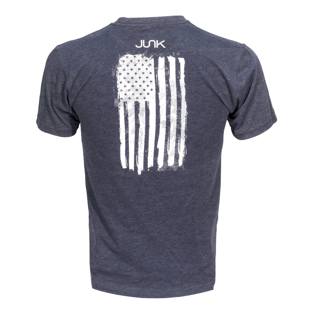 JUNK Tri-Blend Navy American Grunge Tee - View 1