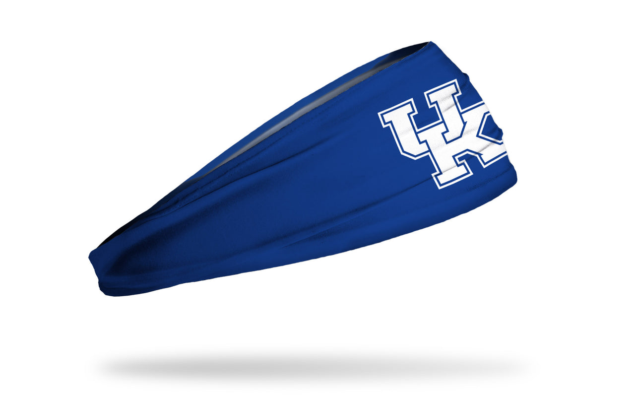 blue headband with University of Kentucky U K logo in white