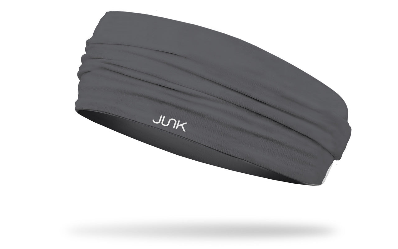 left side view of all grey JUNK big bang headband