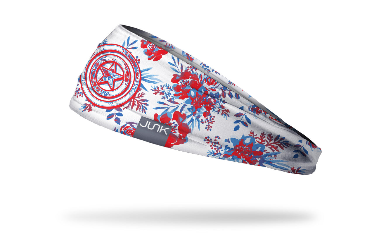 Captain America: Floral Headband - View 1