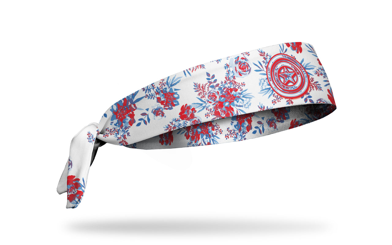 Captain America: Floral Tie Headband