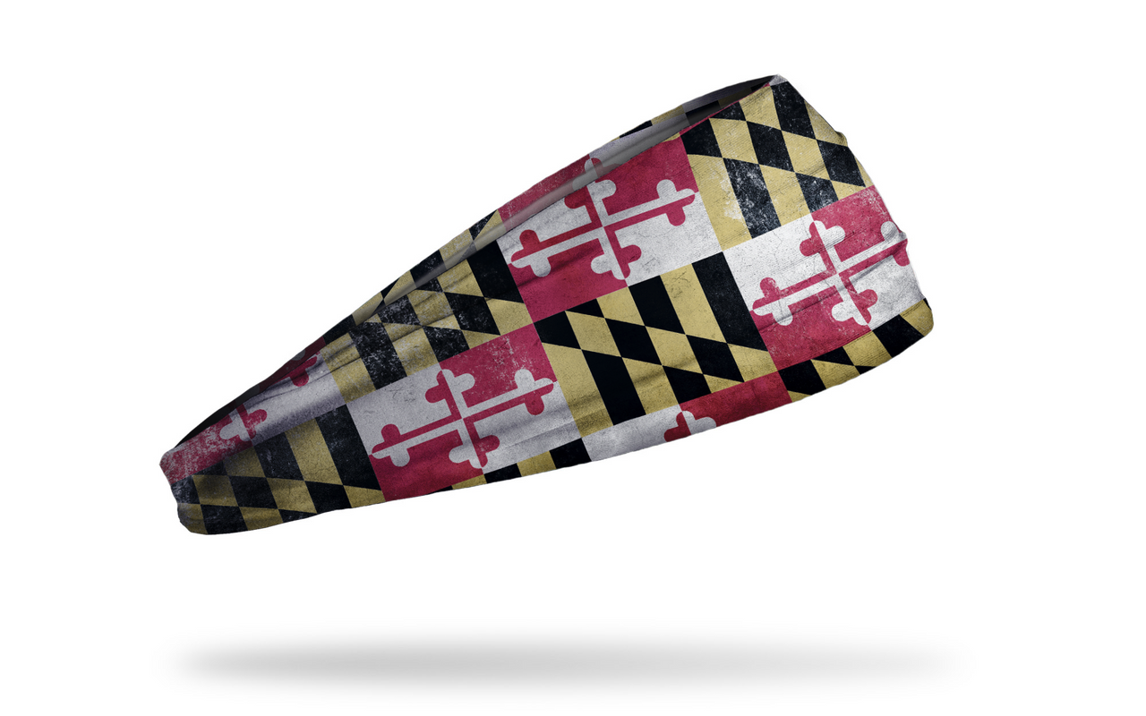 Maryland Flag - Grunge Big Bang Lite Headband - View 2