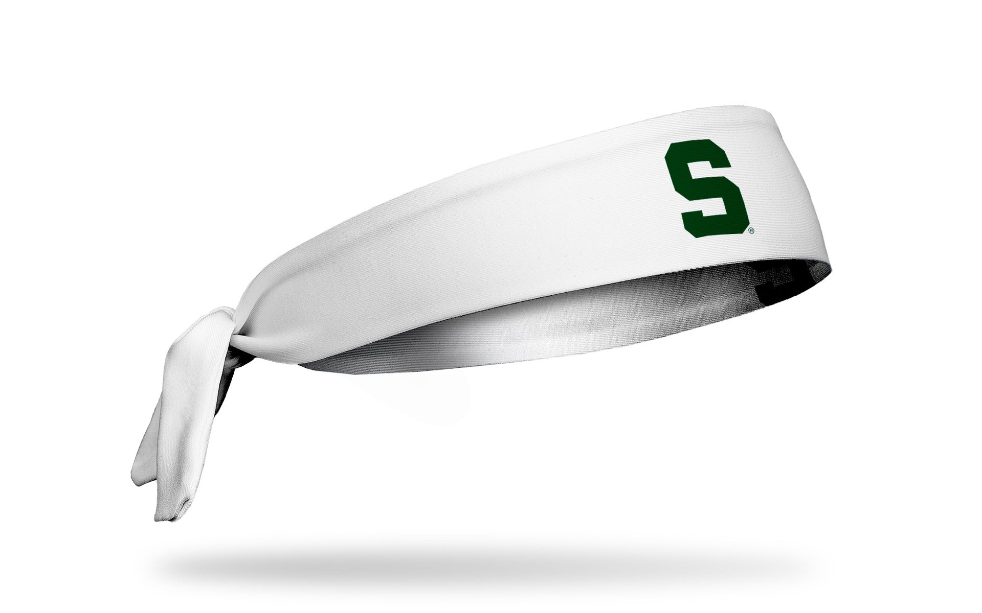 Michigan State University: S Logo White Flex Tie Headband - View 2