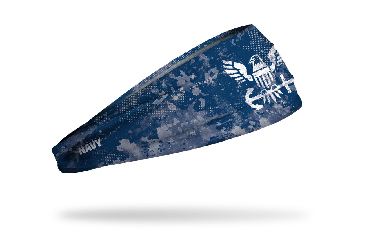 Navy: Grunge Headband