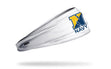 Navy: Stacked Logo White Big Bang Lite Headband - View 1