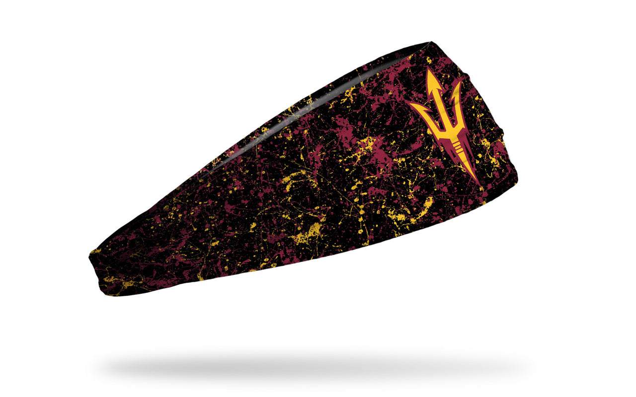 Arizona State University: Splatter Black Headband - View 2