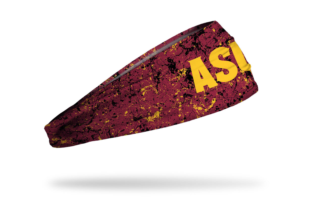 Arizona State University: Splatter Maroon Headband - View 2