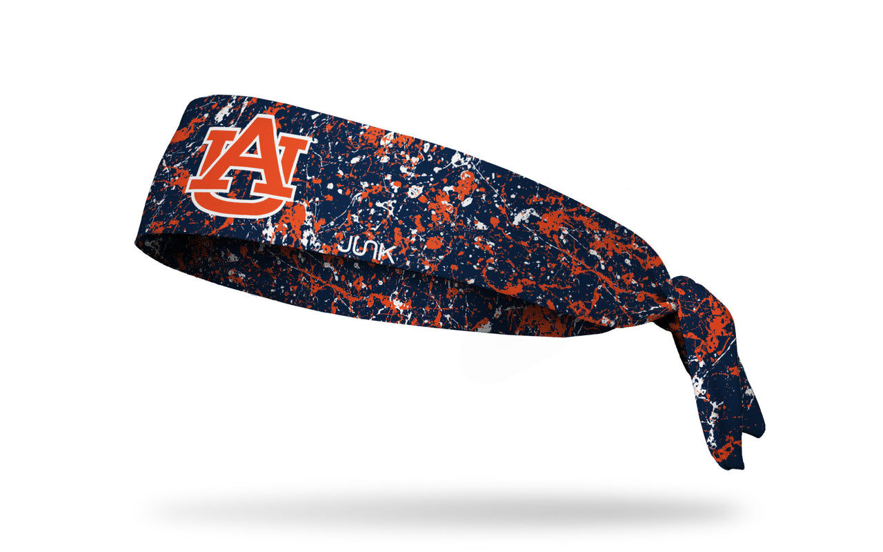 Auburn University: Splatter Navy Flex Tie Headband - View 1