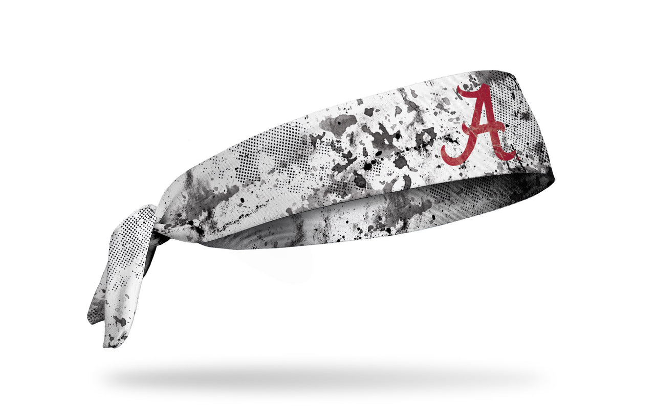 University of Alabama: Grunge White Flex Tie Headband - View 2