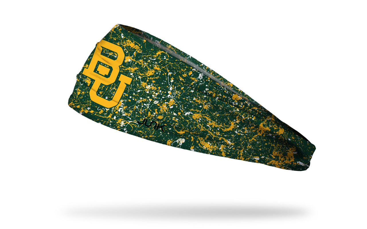 Baylor University: Splatter Green Big Bang Lite Headband - View 1