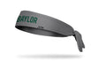 Baylor University: Wordmark Gray Flex Tie Headband - View 1
