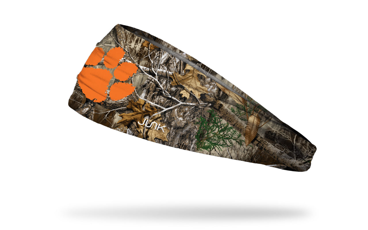 Clemson Tigers: Realtree Edge Logo Big Bang Lite Headband - View 1