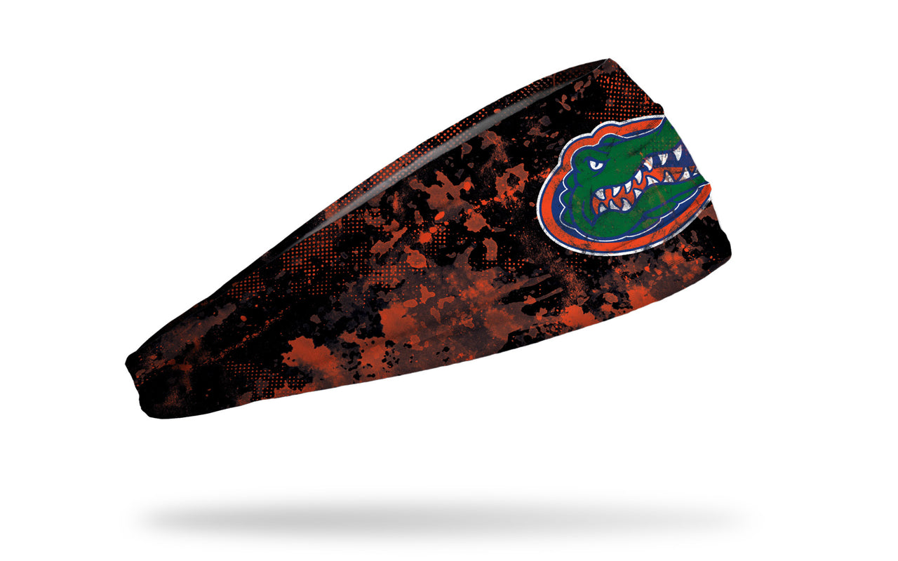 University of Florida: Grunge Black Big Bang Lite Headband - View 2