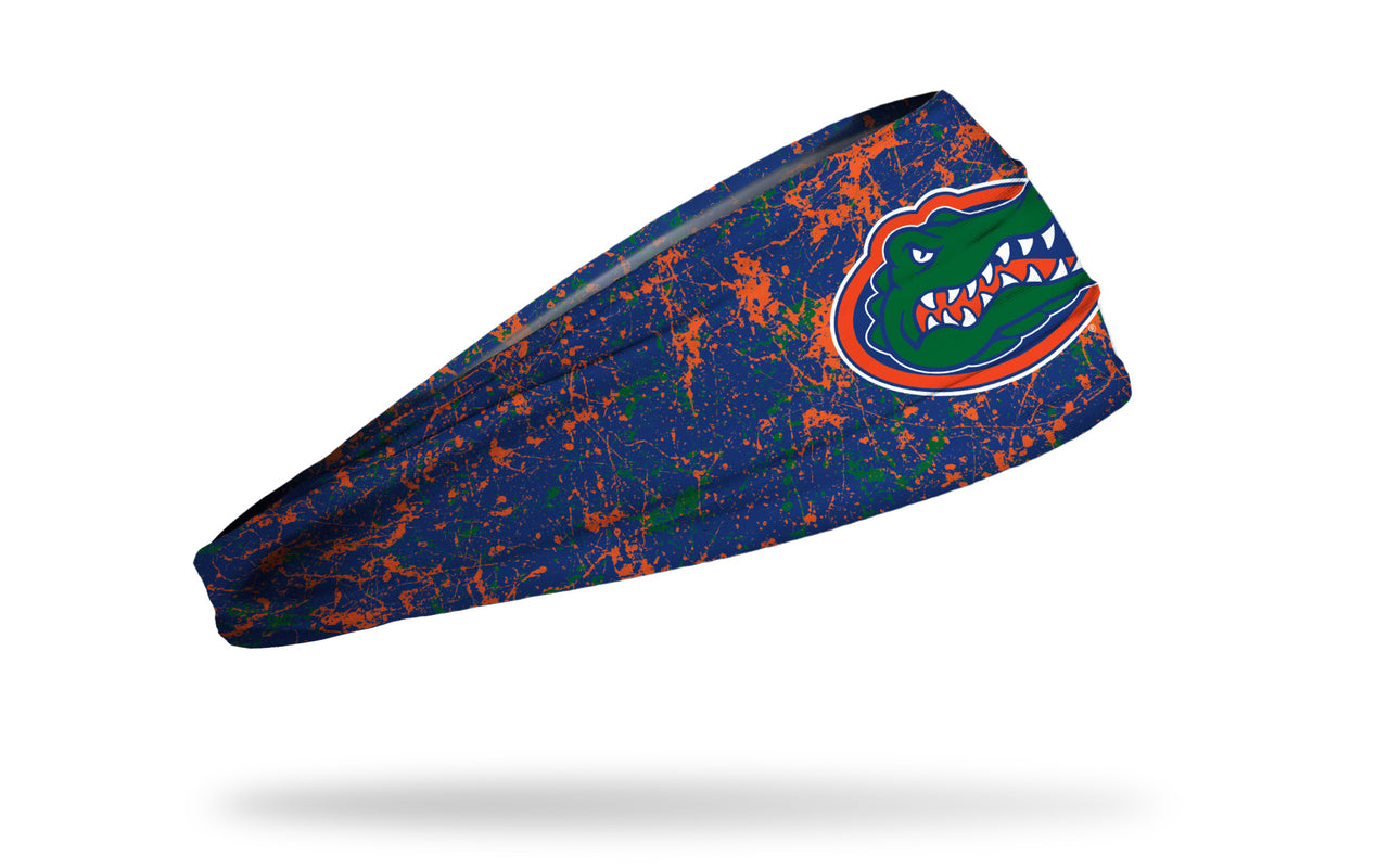 University of Florida: Splatter Blue Headband - View 2