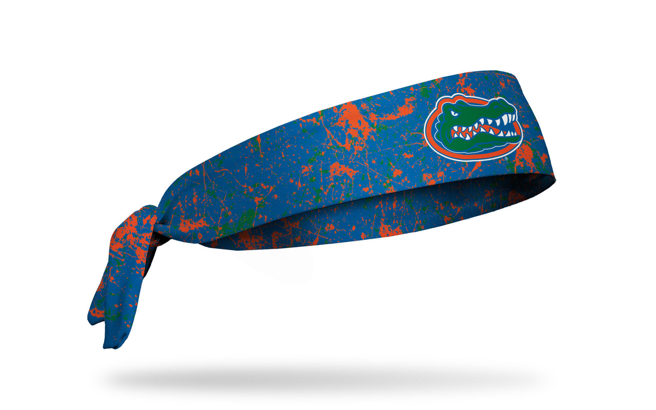 University of Florida: Splatter Blue Tie Headband