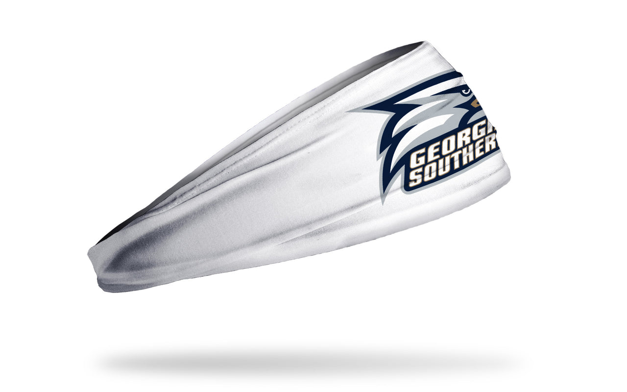 Georgia Southern University: Eagle Logo White Headband - View 2