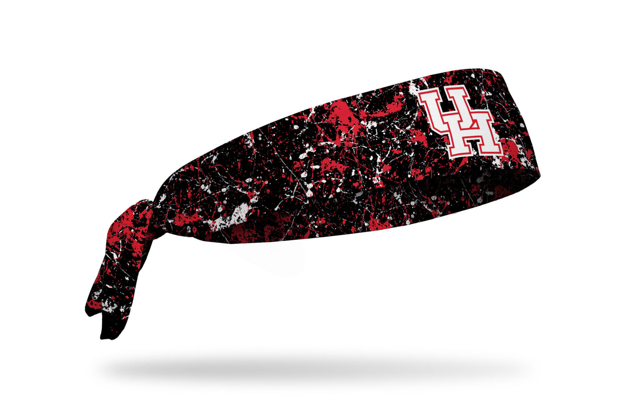 University of Houston: Splatter Black Flex Tie Headband - View 2