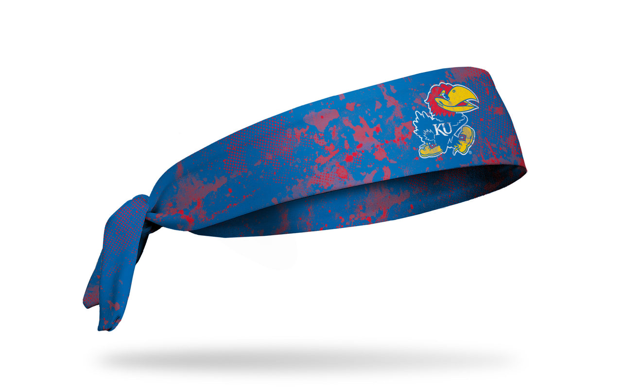 University of Kansas: Grunge Royal Tie Headband - View 2