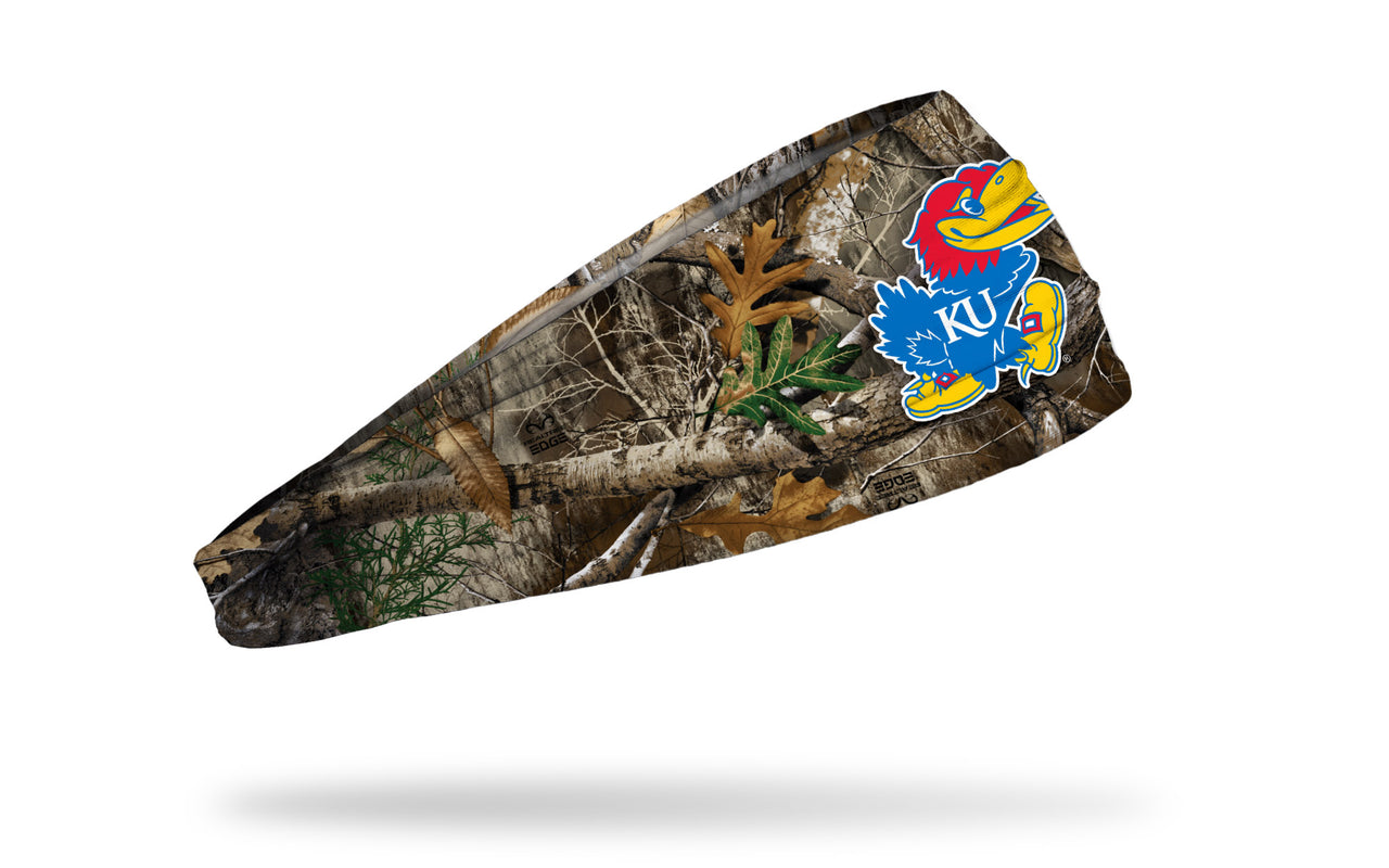 University of Kansas: Realtree Edge Logo Big Bang Lite Headband - View 2