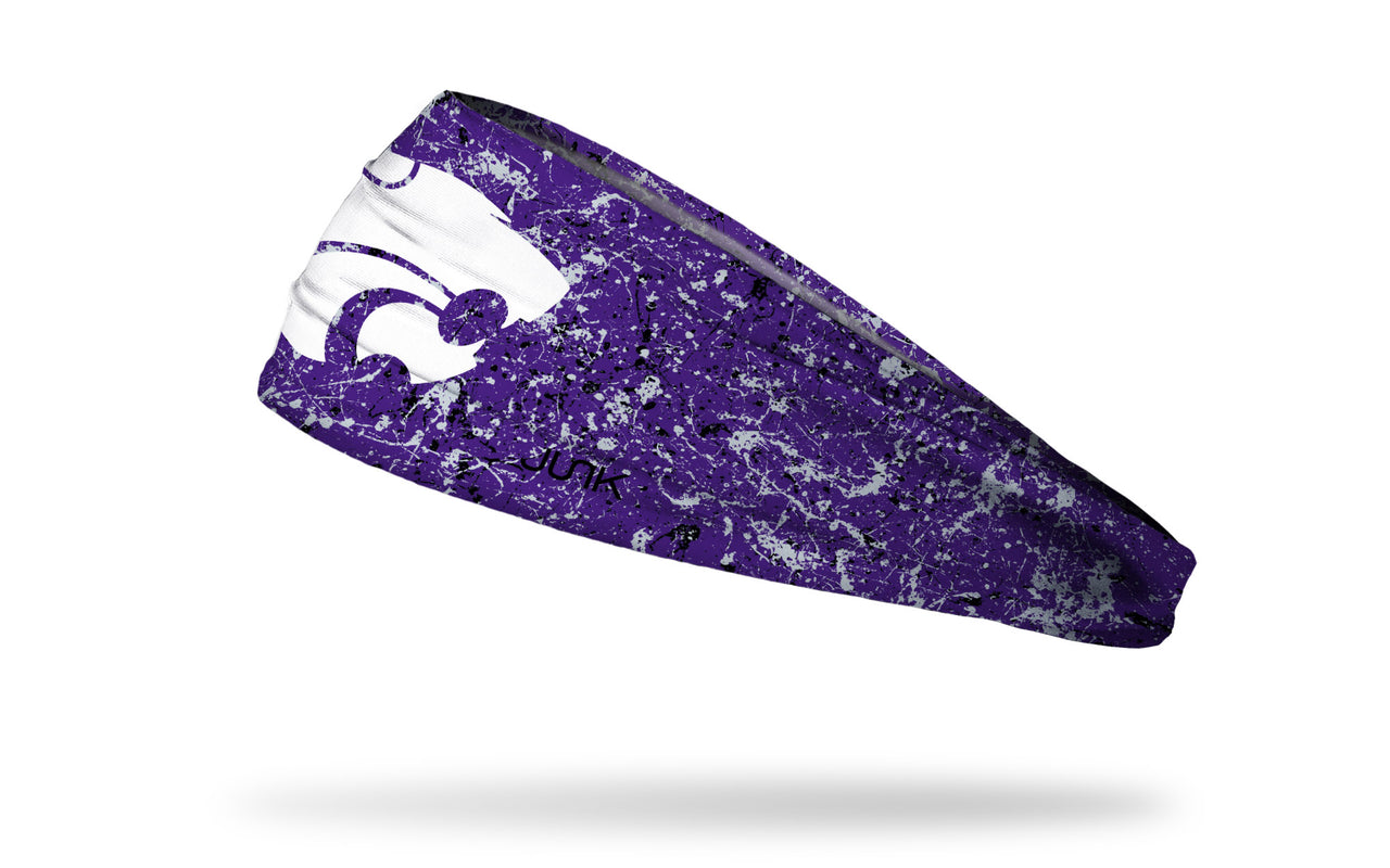 Kansas State University: Splatter Purple Big Bang Lite Headband - View 1
