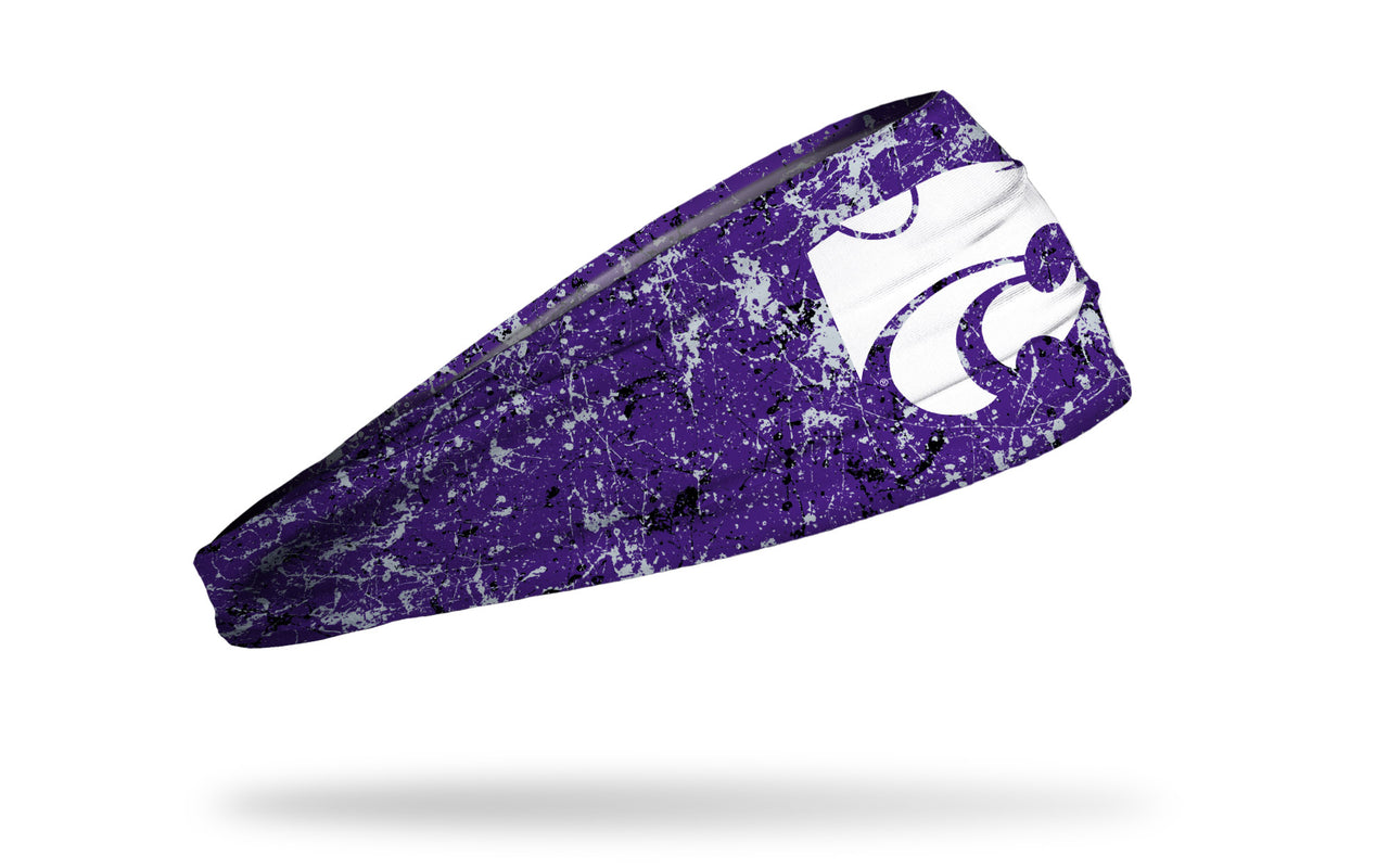 Kansas State University: Splatter Purple Big Bang Lite Headband - View 2